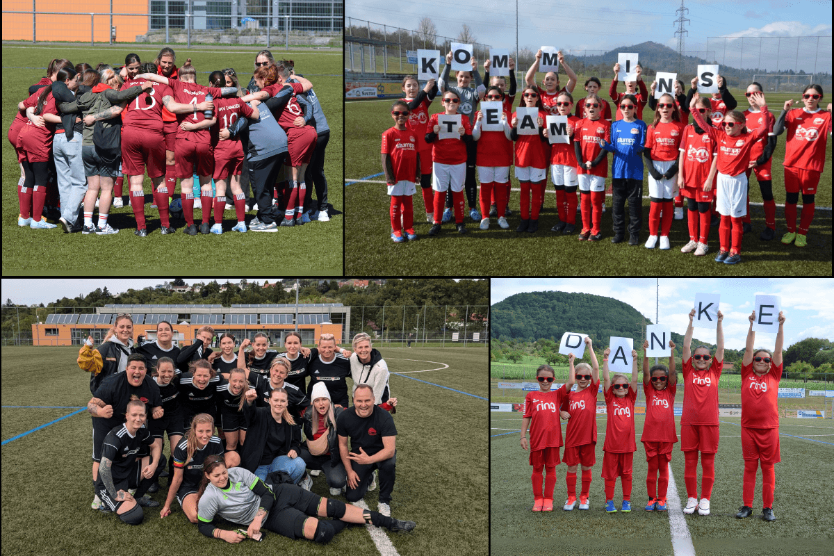Frauen- & Mädchenfußball beim SKV Eningen – Teamjubel
