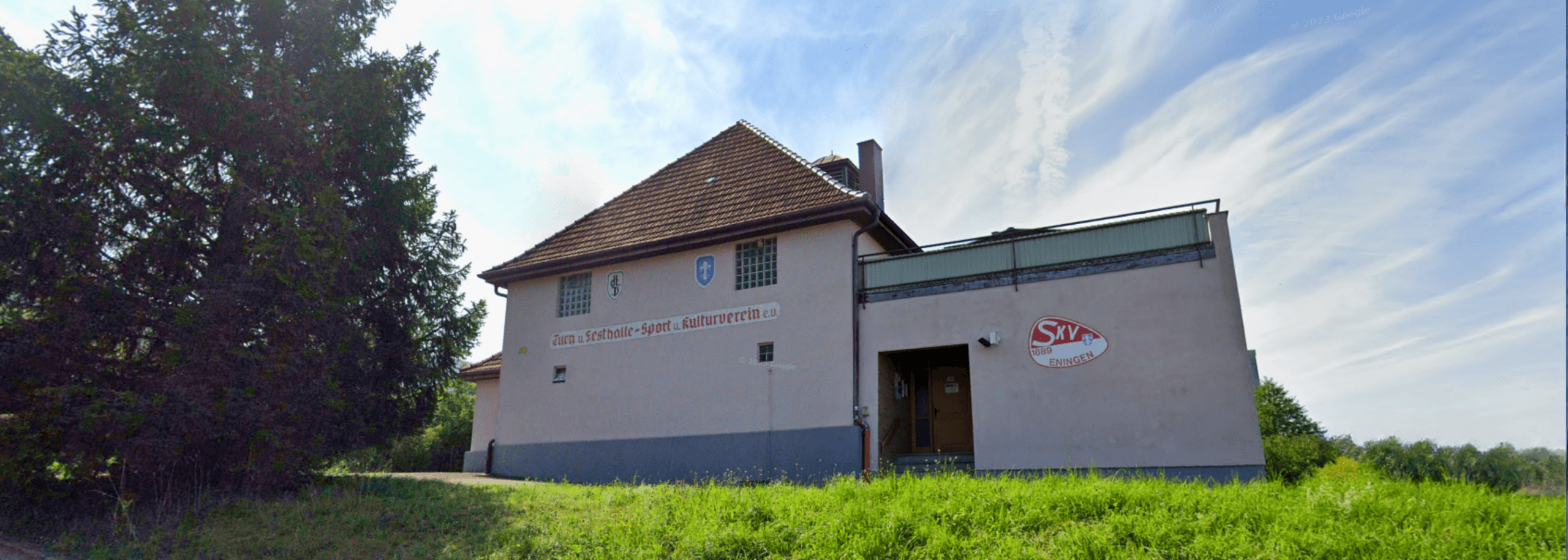 Vereinsheim des SKV Eningen – Symbolbild